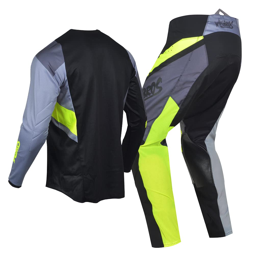Hommes Combinaison de Pantalon en Maillot de Motocross MX Ensemble Vélo hors Route Offroad Ride Vêtements de Compétition Adultes BMX ATV