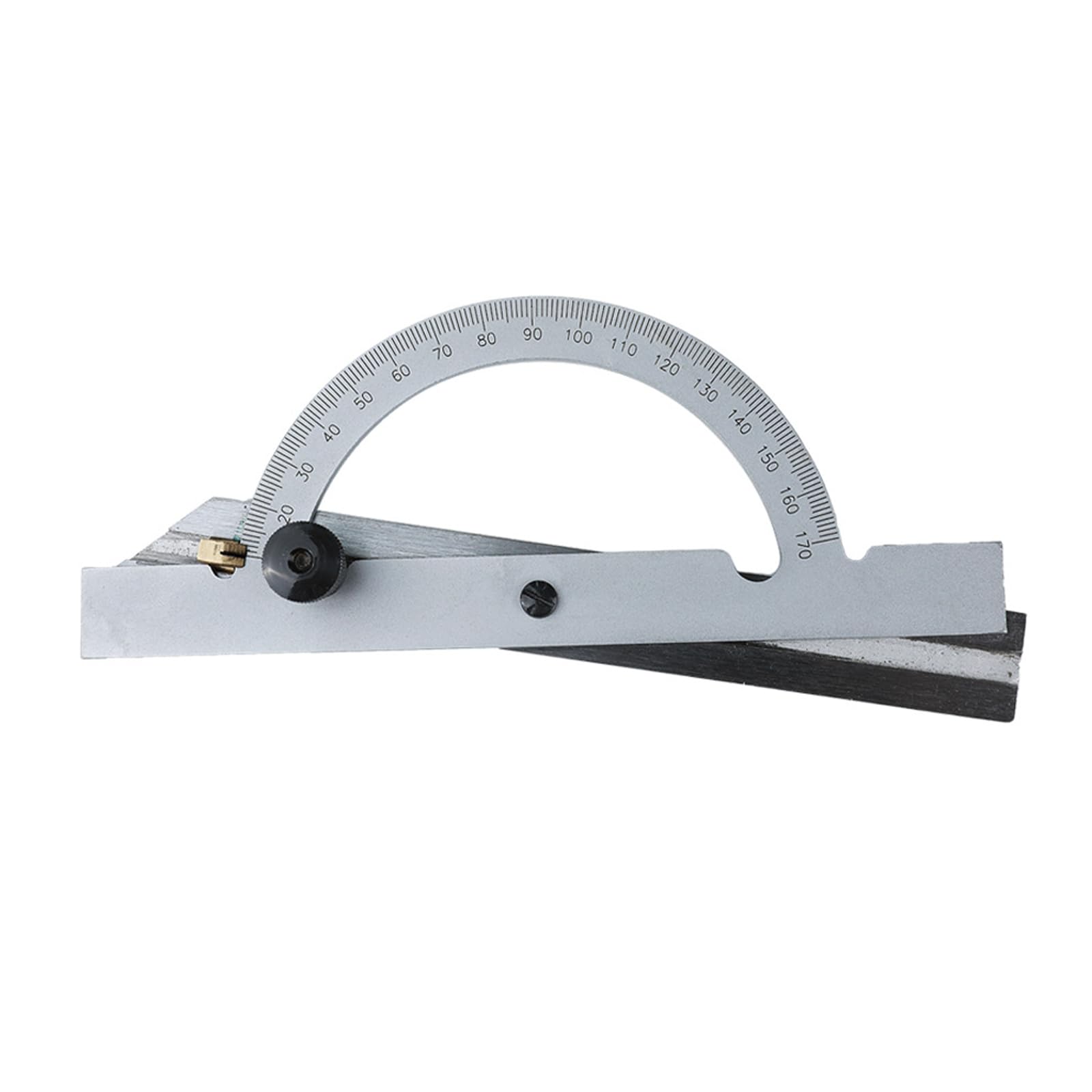 Tsophreniq 10-170 Degree Protractor Metal Angles Finder Ruler Woodworking Tool Measuring Meter Goniometer Finder