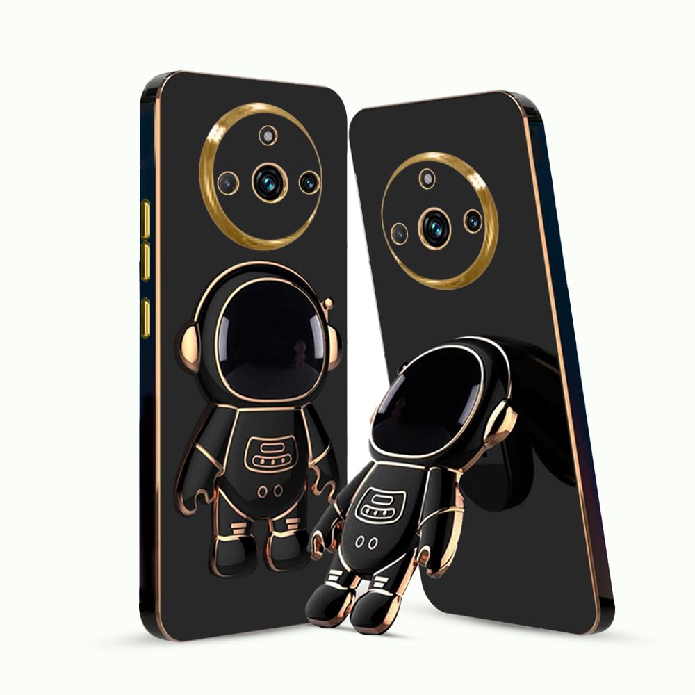KARWAN®️ 3D Astronaut with Folding Stand Back Cover Case Compatible for Realme 11 Pro Plus | Slim electroplated case | Stand case | Soft TPU | Space Astro Theme | Camera Protection-Black. (B0C8NN72XS) Amazon Price History, Amazon Price Tracker