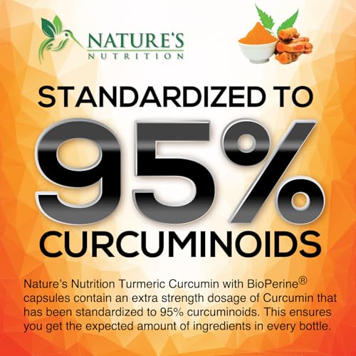 Nature'S Nutrition Turmeric Curcumin With Bioperine & Ginger 95% Curcuminoids 1950Mg - Black Pepper Extract For Max Absorption, Nature'S Joint Support Supplement thumb #2