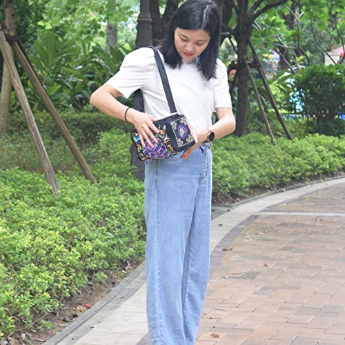 Embroidered-Cute Mini Canvas-Crossbody Bag Coin Purse Cell phone Pouch for Women4