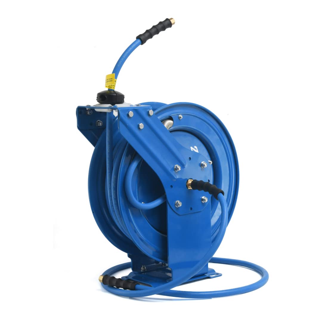 Zephyr Auto-Retractable Air Hose Reel Air Hose Reel - Blue - 8 MM X 15 MTR Dual Arm Heavy Duty-image-25