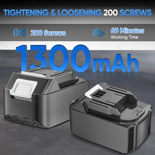 18V Brushless Impact Wrench, 1800N.m High Torque, 7200RPM, 1/2 inch 3-Speed Cordless Impact Gun, Easily Removes Bolts on Cars, Trucks, and Tractors, 1 Battery, 1 Charger and 1 Carry Box, for Car Home - Image 5