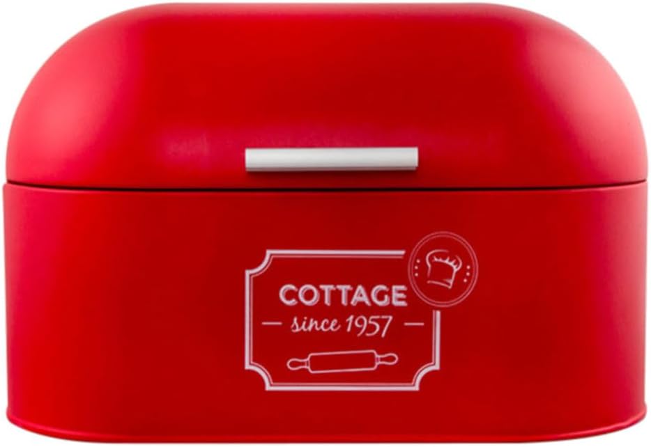 Kichvoe Bread Box: Bread Bin Storage Container With Hinged Lid Vintage Food Cabinet Decorative Pastry Container Holder For Kitchen Counter