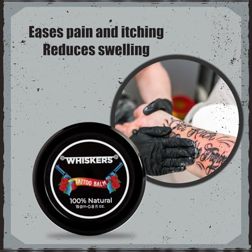 Whiskers TattooAftercare Healing Balm With Vitamin A and D|Natural Herbs and Oils|Tattoo Enhancer|Ointment|Moisturizer|Lotion|No Parabens|No Petroleum Jelly|Cruelty-Free|15gm - Image 5