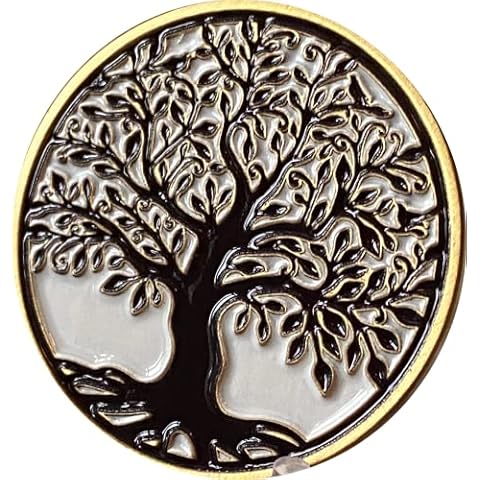 RecoveryChip Tree Of Life Serenity Prayer Medallion Coin Cover