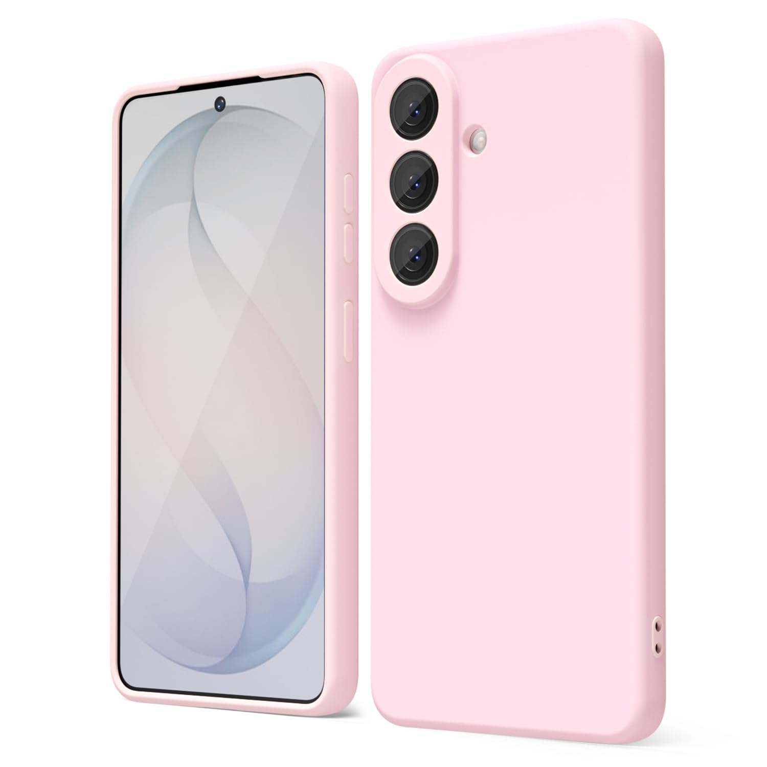 oakxco for Samsung Galaxy S24 Ultra Phone Case Liquid Silicone, Neon Bright Solid Color, Thin Slim Soft Rubber Gel Matte TPU Plain Simple Cover for Women Girl Cute, Hot Pink Fuchsia — view 160