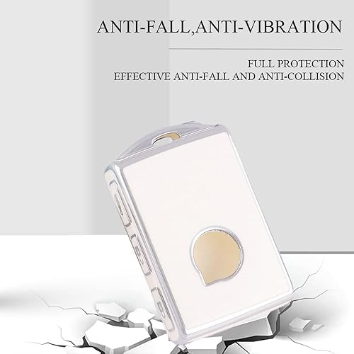 Miniatura 3 de HIBEYO Funda para llavero compatible con Volvo XC40 XC60 XC90 S90 V90 2019 2021 2022 2023 TPU funda para llave inteligente sin llave para accesorios