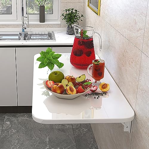 Bureau mural en bois pour petits espaces et buanderie, table flottante - 3