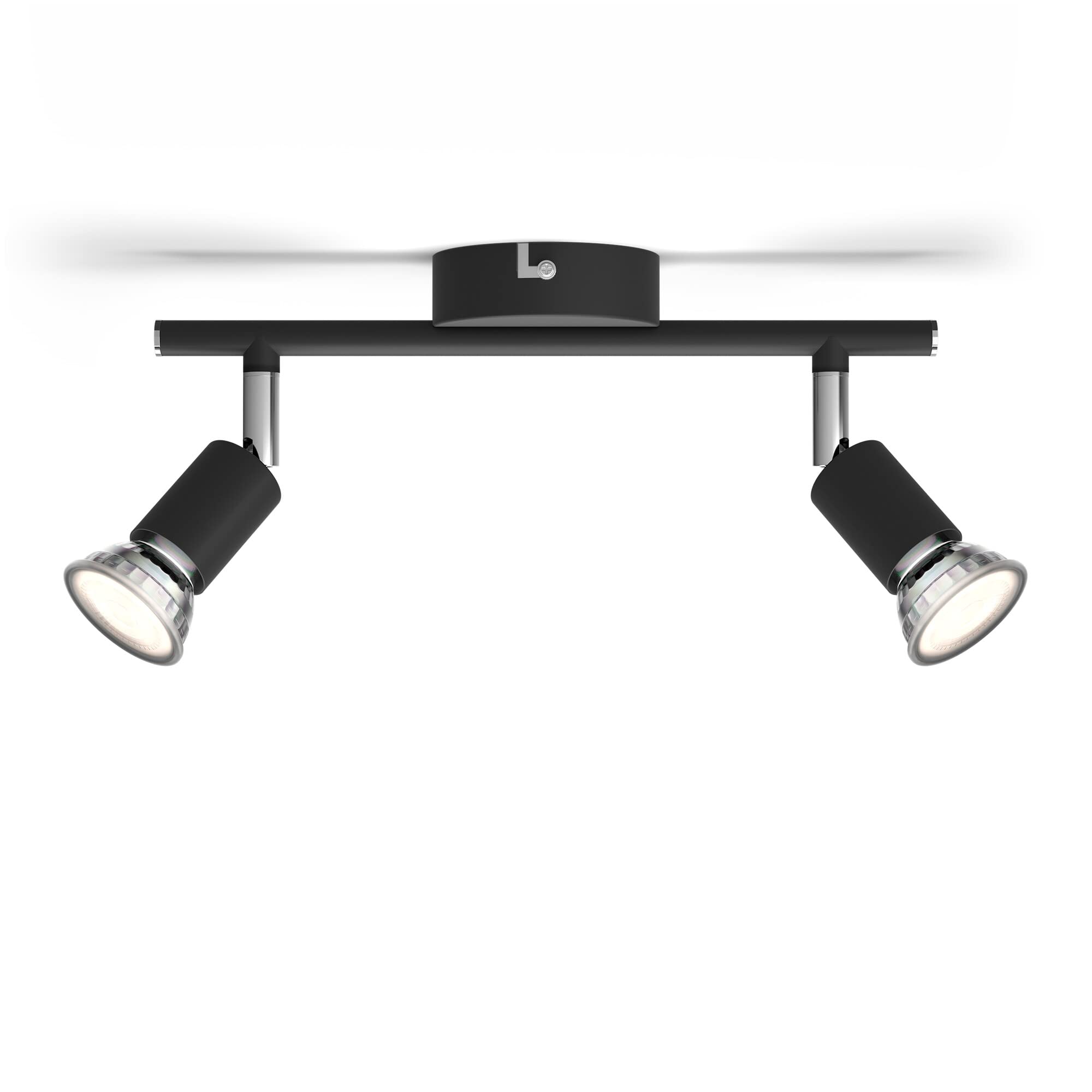 Philips LED Faretto Integrato Limbali, 2 Punti Luce, 50W, Nero