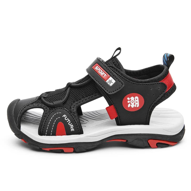 Eliogn Boys Girls Breathable Closed Toe Sports Sandals Summer Fashion Water Sandals Lightweight Non-Slip Beach Sandals for Kids2