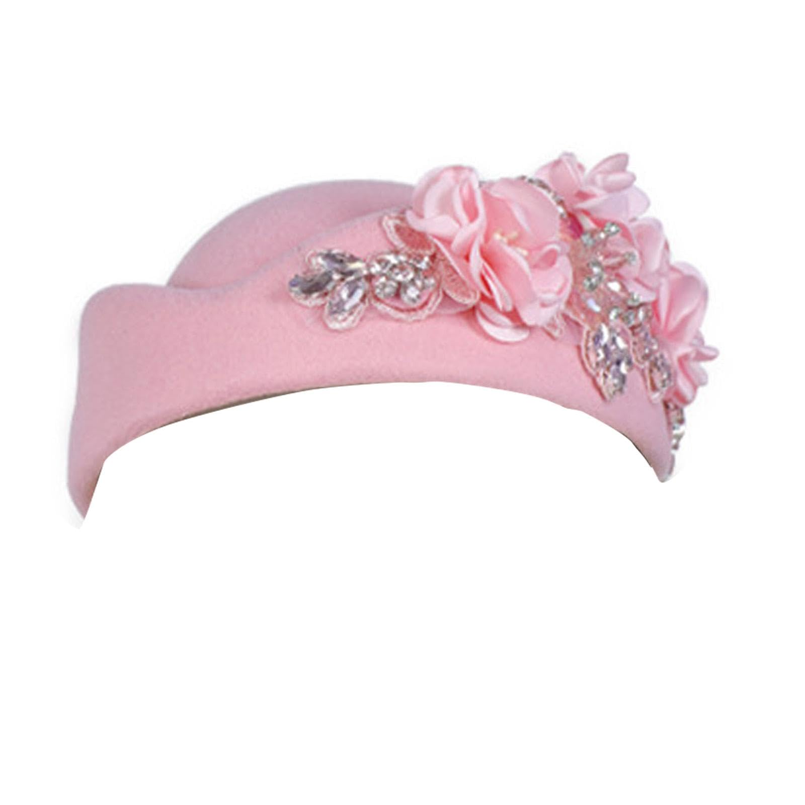 MICFENY Vintage Aircrew Berets With Embellished Design Soft Fabric Unisex Headwear Lightweight 11 Color