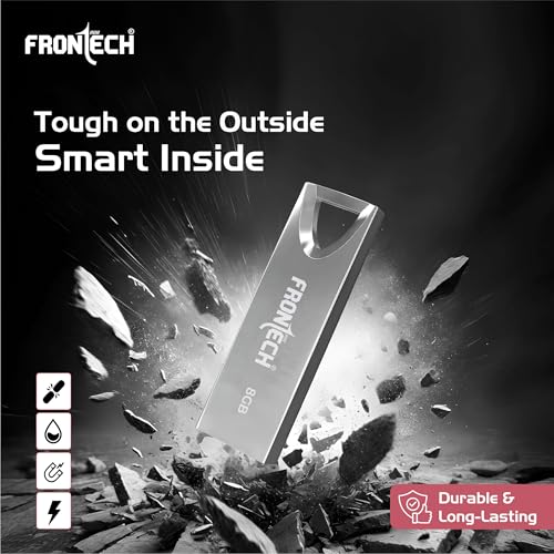 Image of Frontech 8 GB USB 2.0 Flash Drive | 480 Mbps | High Speed | Wide Compatibility | Slim & Portable |3 Years Limited Warranty (PND-0001)