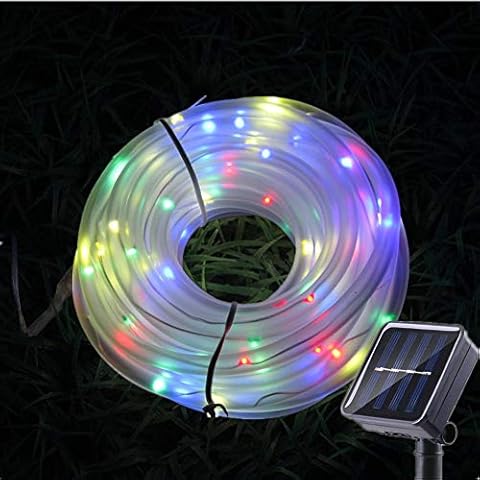 Sunboia Solar Rope Lights,23ft 50 LED Solar Tube String Lights, Waterproof Fairy Decorative Lights for Outdoor Garden Patio Holiday Yard Home Wedding Party Festival Christmas(Multicolor) Cover