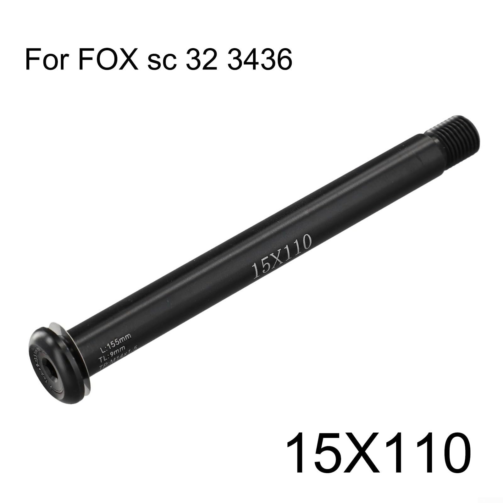 Broche De Levier Pour Fourche Avant VTT 15 X 100 Mm Ou 15 X 110 Mm – Compatible Fox SC32/34/36, Alu, 55 G