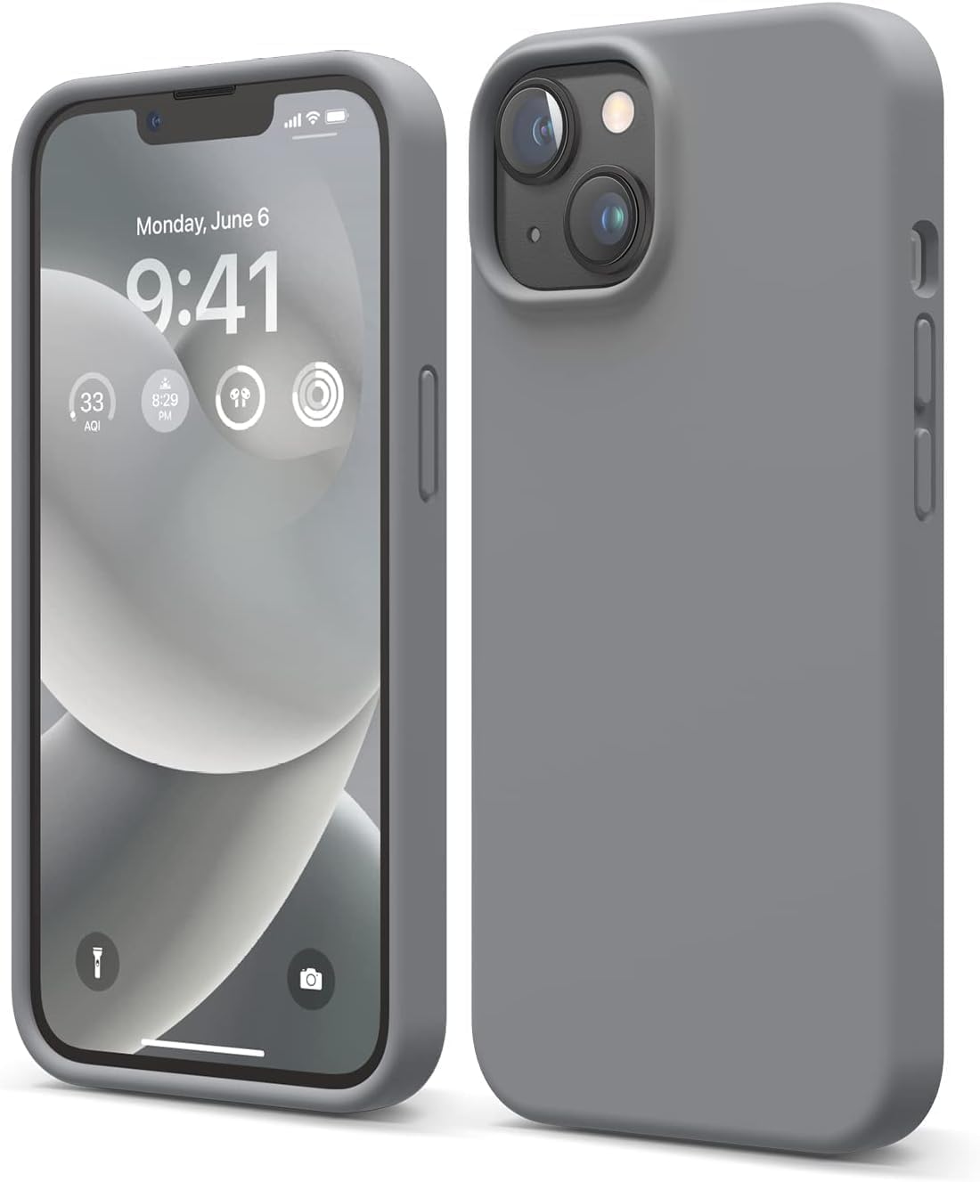 NAFS® Silicon Case Compatible iPhone 15 | Camera Protect Microfiber Lining Cover | iPhone 15 case Cover (Space Grey) (B0CJ37JN9K) Amazon Price History, Amazon Price Tracker