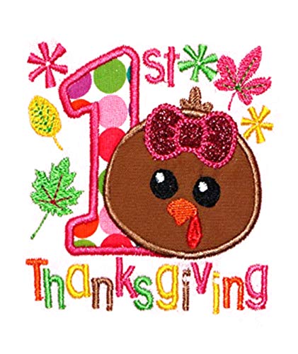 Thanksgiving Baby Girl Bib TURKEY TIME Baby Bib Personalized with Custom Name2