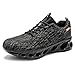 Zapatos para Correr De Moda Zapatos Deportivos para Hombres Tenis para Caminar Antideslizantes CóModos Zapatos De AbsorcióN De Impactos De Cuchilla Zapatos Deportivos Negros 39-47