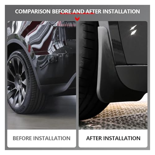 Bavettes de protection Tesla Model 3 2016-2023 garde-boue sur mesure premium - 5