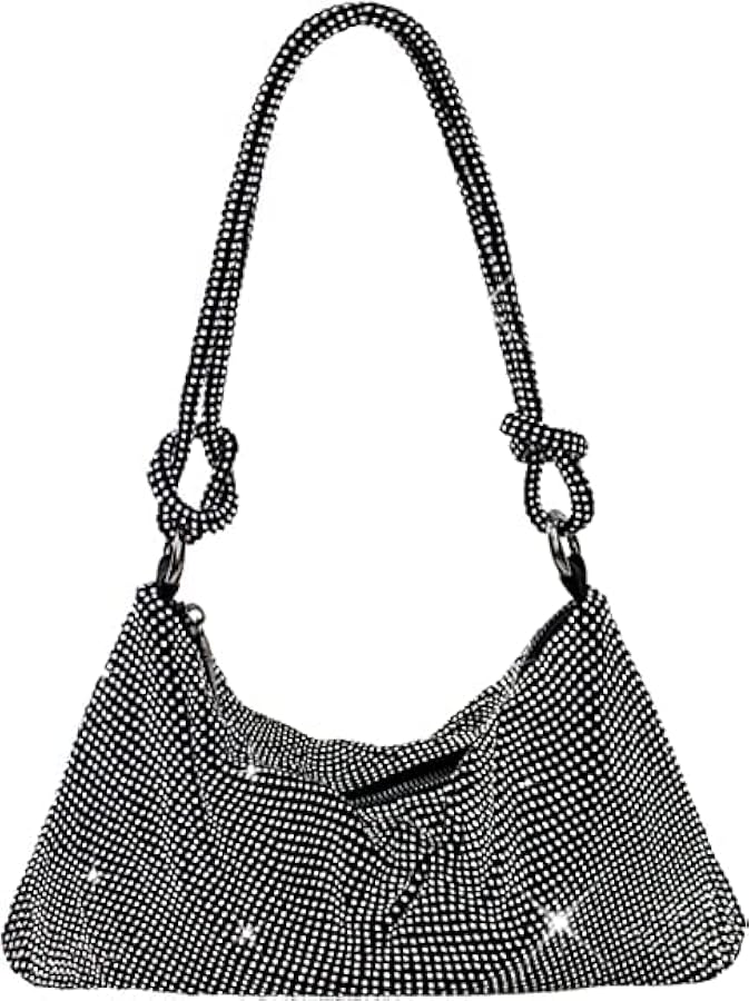【emis】25HS新作★RHINESTONE HOBO BAG Rhinestone Handbag Purses for Women Girls Chic Evening Purse