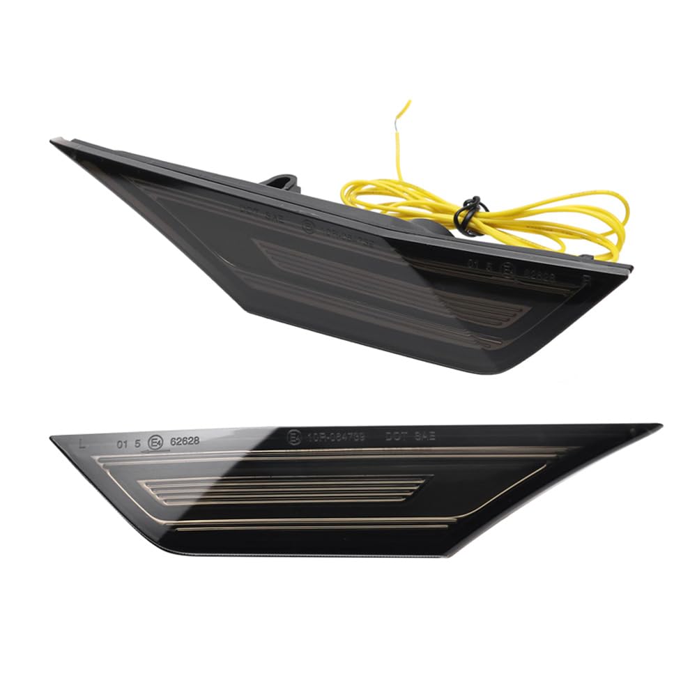 Set di indicatori di direzione laterali LED - compatibile con Honda Civic X 2016-2022 - Grigio - incl. luci dinamiche & luce di posizione
