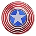 Tastak Captain America Shield Fingertip Gyro EDC Finger Spirale Aluminium Finger Spider-Man Legierung Material Dekompression Kreatives Spielzeug Kinder Spielzeug Rot (US Team Gyro)