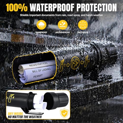 Soporte de documentos de registro de camiones impermeable y resistente Ripeng 3