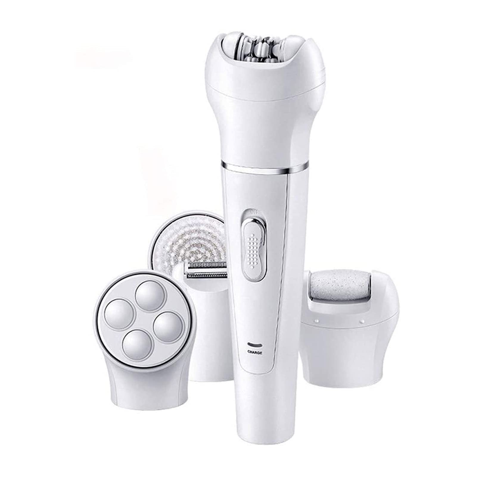 NCRD Depiladora, 5 en 1 máquina de Afeitar, Trimmer, pedicura y Exfoliante Corporal, Belleza Conjunto de Dispositivos