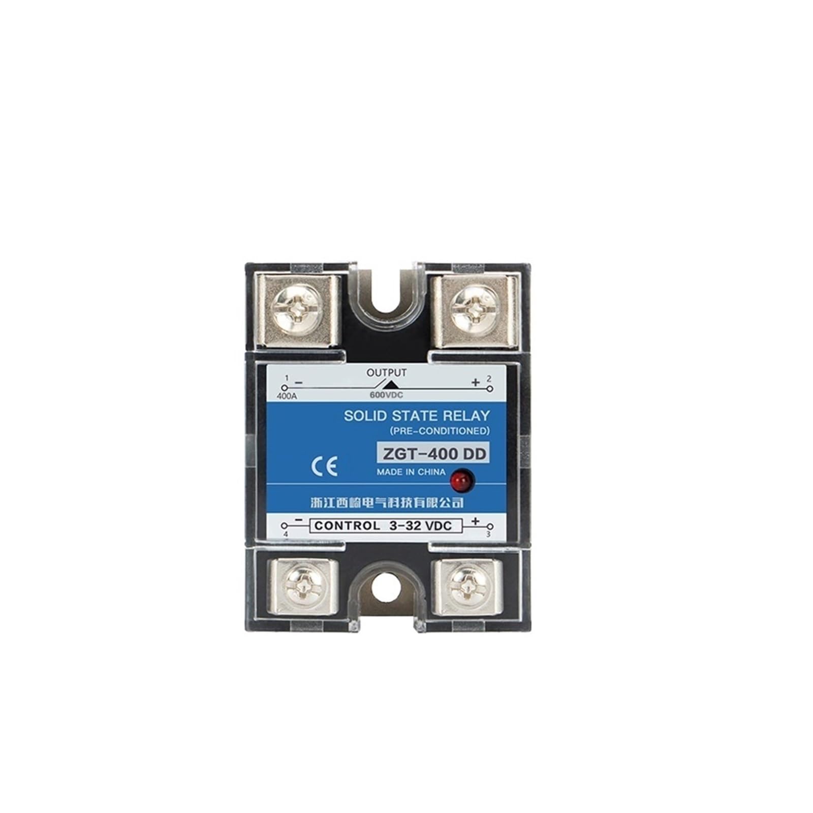 ANTBEE SSR-400DD 400A 220V 380V 600V Tensione monofase JGX DC Controllo DC Dissipatore di Calore da 3-32VDC a 5-220VDC 400A DD Relè a Stato Solido (Size : 400DD 220V)