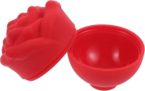 Miniatura 9 de NOLITOY Bandeja de helado de cara rosa, mini rodillo de cara, bandejas redondas para cubitos de hielo, bandeja para cubitos de hielo pequeños, molde