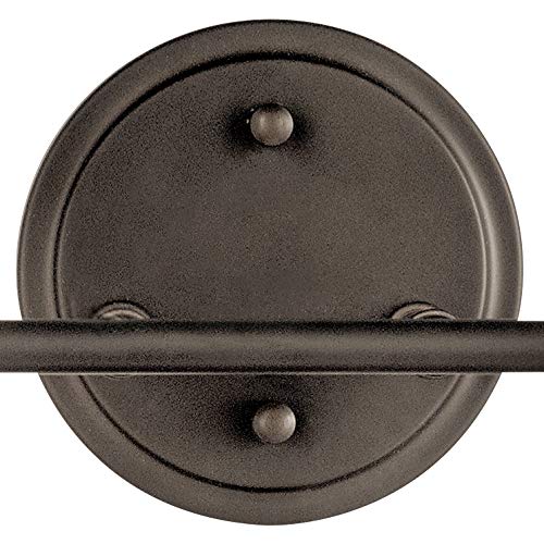 Image of KICHLER Winslow 12.75 inch 2 Light Vanity Light with Clear Seeded Glass in Olde Bronze