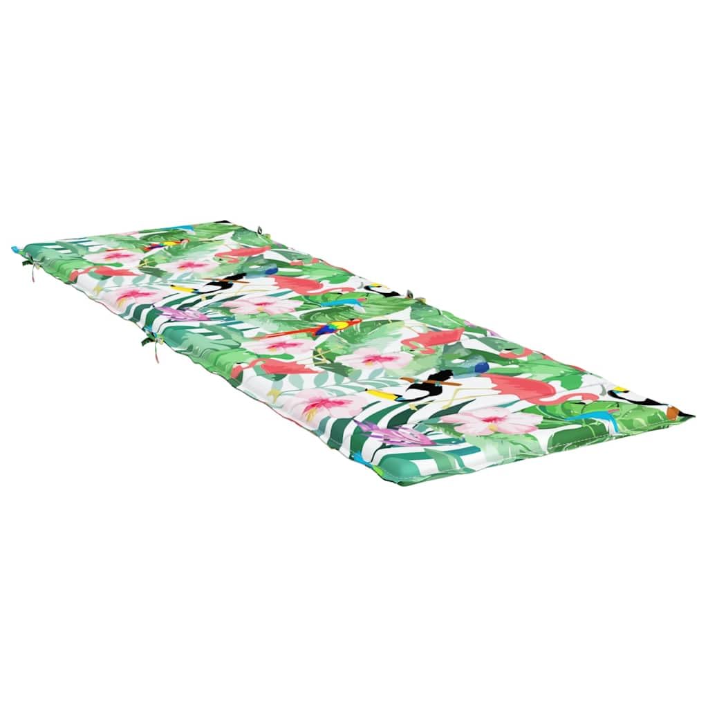 Tomostar Coussin Bain de Soleil, Coussin de Chaise Longue Matela Transat Extérieur Multicolore Tissu Oxford 186x58x4 cm