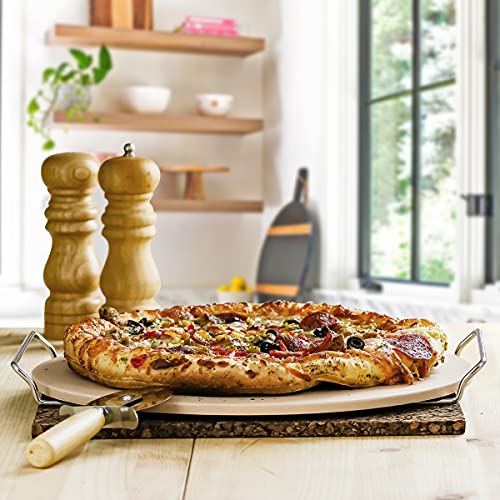 Ovente BW10132 Ceramic Flat 13 Inch Pizza Stone Set thumb #5