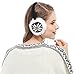 Bienvenu Women Lady's Knitted Snowflake Designer Faux Fur Ear Muffs Headphones Music, Black