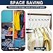 20 Pieces Space Saving Metal Collapsible Hangers for Heavy Clothes, Closet Space Savers Metal Hanger Organizer for Dorm, Room Essentials Storage