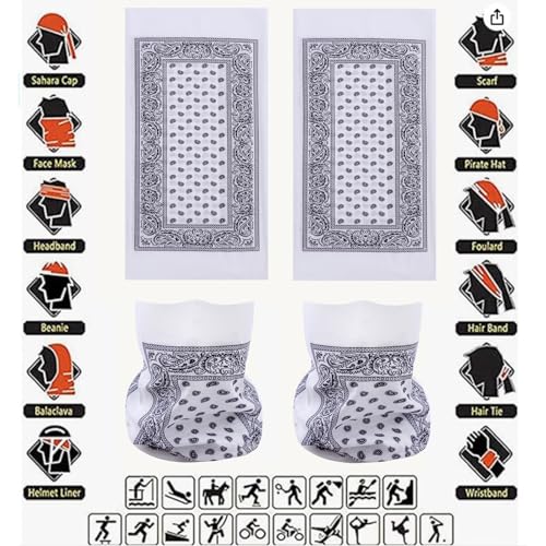 Image of Face Mask Multi Bandana Neck Gaiter Seamless Magic Headband Outdoor Face Scarf for Dust Wind and UV Resistance