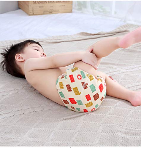 Image of 4 Pack Baby Toddler Potty Training Pants Layered Cotton Training Underwear for Toddlers Girls Boys (4T, E)