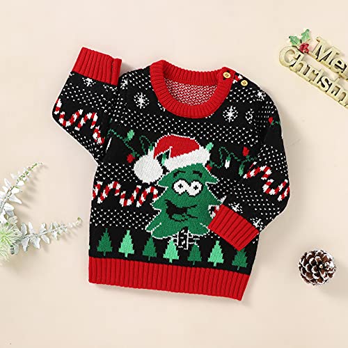 Toddler Girl Boy First Christmas Sweater Baby Ugly Christmas Sweater Fall Winter Clothes4