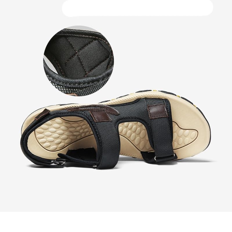 Comfortable Outdoor Men's Sandals Lightweight Men Shoes for Male Casual Shoes Soft Beach Sandals(46)4