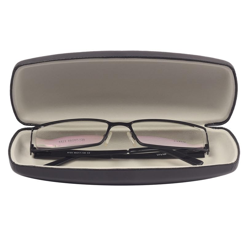 Image of VIVID Vision Unisex Adult Eyewear Specs Case Cover | Screw Driver | Free Cloth | Protect Eye Glasses | Chashma Dibbi | Spectacle Box | HINGE-SPRING | Metal | 3 IN 1