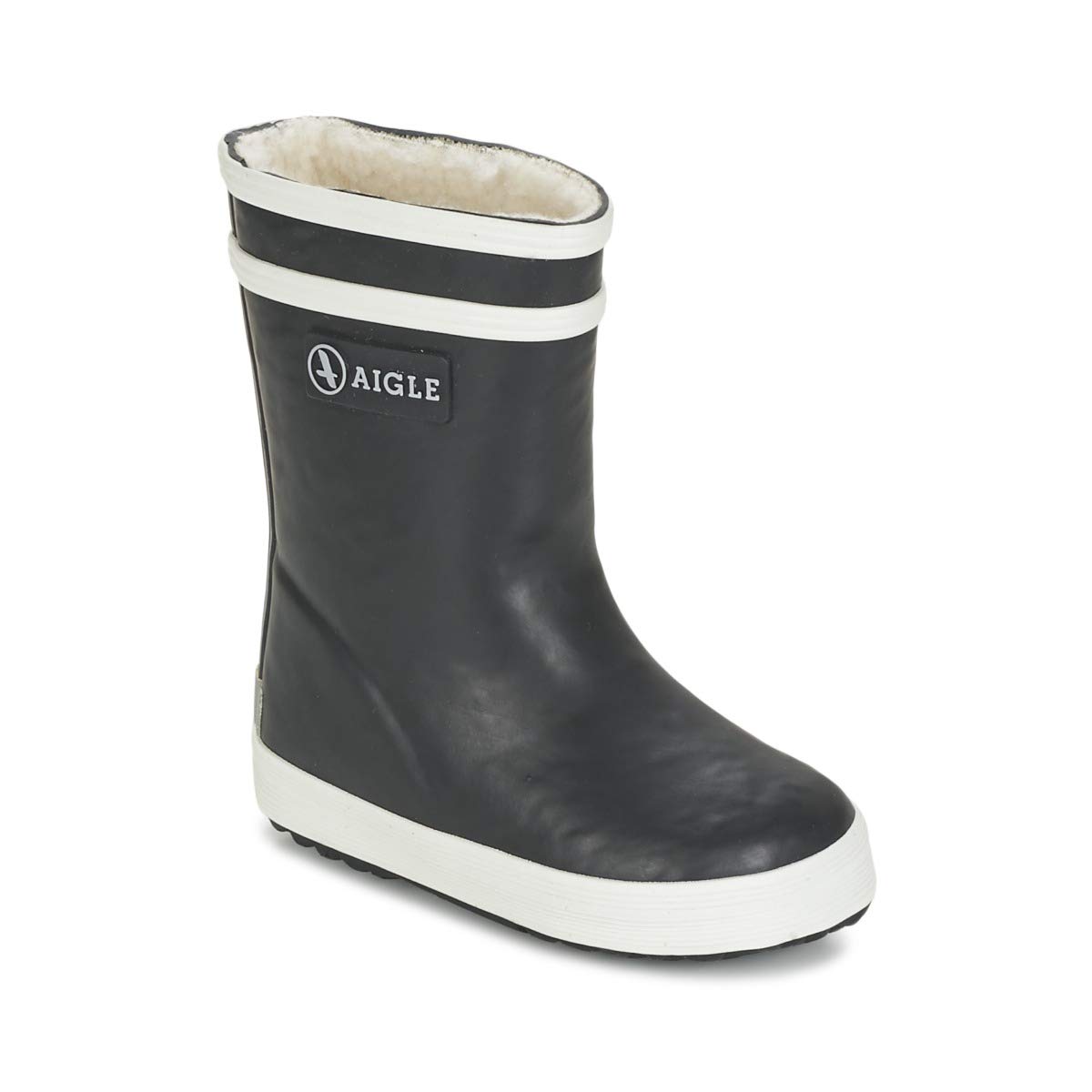 Aigle Unisex Kids' Baby Flac Fur Wellington Boots, Marine, 3 UK Child