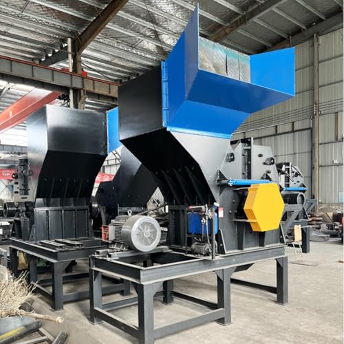 Industrial Scrap Metal Crusher Recycling Line - Heavy Duty Metal Shredder for Scrap Steel Bicycles Appliances Paint Buckets Motor Rotors & Waste Metal Scraps