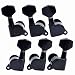 Kmise 3R3L Acoustic Guitar Tuning Pegs Machine Head Tuners BLACK Guitar Parts 6pcs