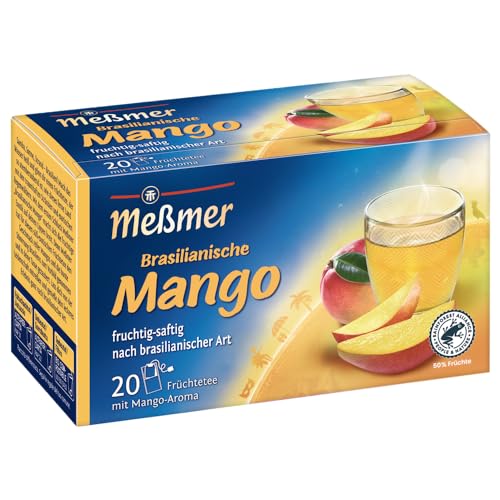 Meßmer Té país I Mango brasileño | 20 bolsitas de té | Sin gluten | Sin lactosa | Vegano