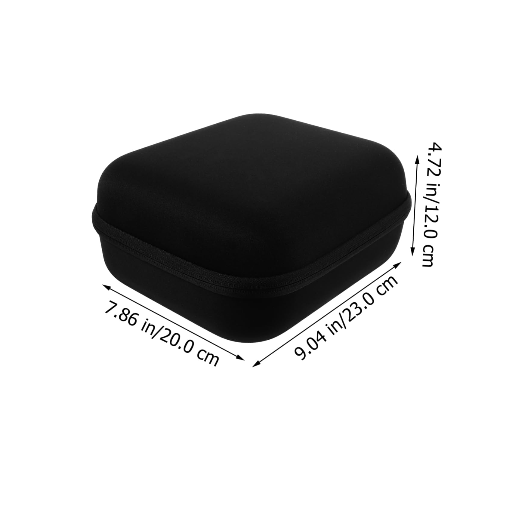 Estuche de Eva Negro, Cremallera para Auriculares