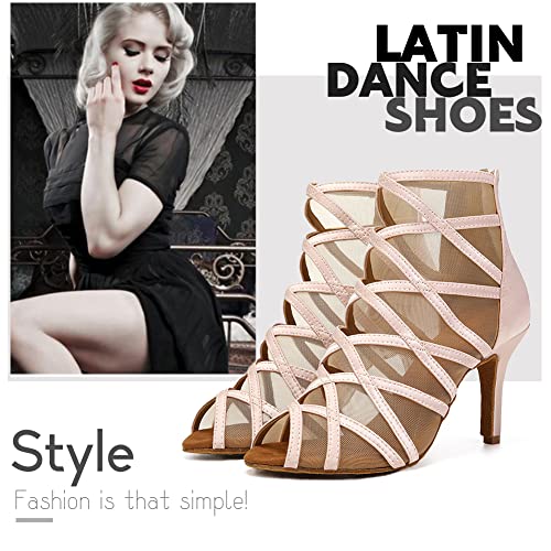 JUODVMP Scarpe da Ballo Latino Donna Salsa Scarpe