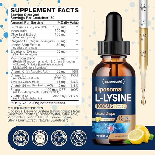 GZ HAOYUAN Liposomal L-Lysine Drops