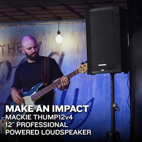 Image of Mackie Thump12v4 12 inch Professional Powered Loudspeaker feat. SoundCheck DSPTM and Bluetooth - High SPL Portable PA Speaker, Wireless Streaming and Linking, Voicing Modes, Control App, Mixer, 1400W | Bluetooth, High SPL Portable PA Speaker, Wireless Streaming and Linking, Voicing Modes, Control App, Mixer, 1400W
