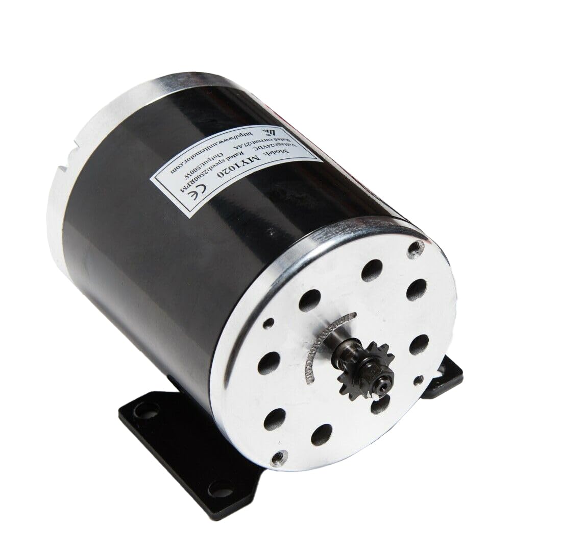 MY1020 500W 24V Electric Motor with Bottom Base Volt DC Watt 27.4