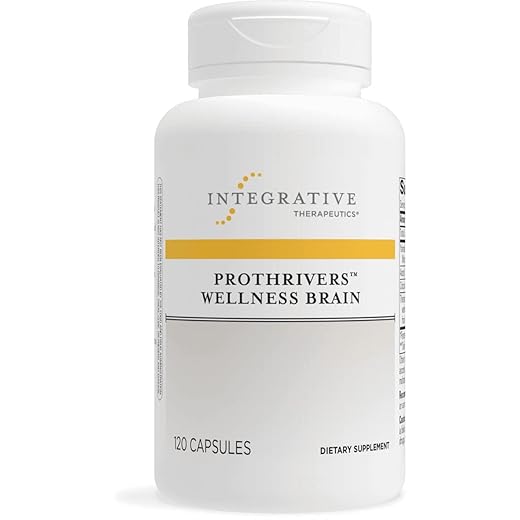 Integrative Therapeutics ProThrivers Wellness Brain - Brain Health Support Supplement for Adult* - Includes Lion’s Mane Mushroom - Vegan, Gluten-Free & Dairy-Free - 120 Capsules (60 Servings)